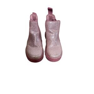 Native Girls Pink Sparkle Rain Boots Sz 13